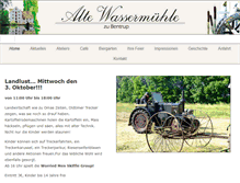Tablet Screenshot of alte-wassermuehle.info